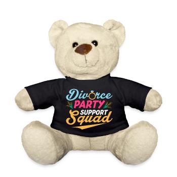 Divorce Party Support Squad Divorcee Ex-Wife Women - Teddy Bear - black - Front