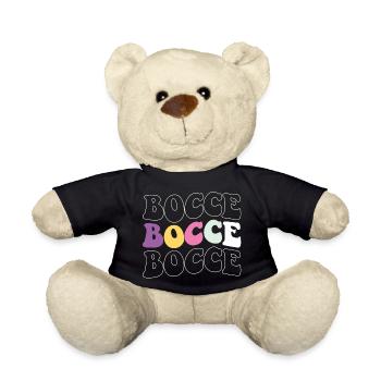 Bocce Spruch Bocce Ball mit Jack Bocci Game Bocce - Teddy - Schwarz - Vorne