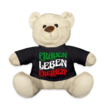 Women Life Freedom, - Teddy Bear - black - Front
