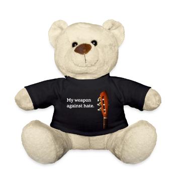 Meine Waffe gegen Hass - Teddy - Schwarz - Vorne
