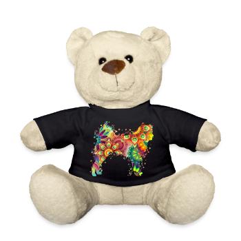 Akita Shiba Inu Hund Hunde Design Hundebesitzer - Teddy - Schwarz - Vorne