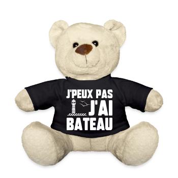 J’peux pas j’ai bateau - Nounours - noir - Devant