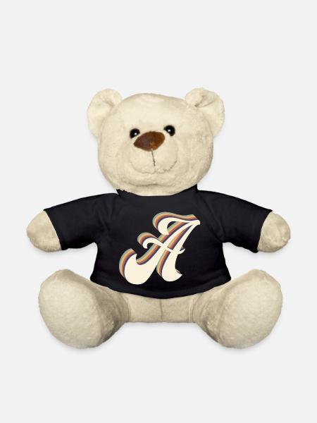 Buchstabe A - Teddy - Schwarz