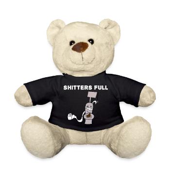 Shitters Full Toilet 00 - Teddy Bear - black - Front