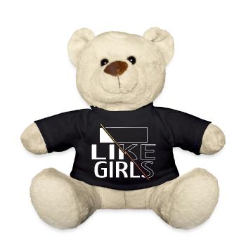 Love Grl PWR Barber Hair Feminine Awesome - Teddy Bear - black - Front