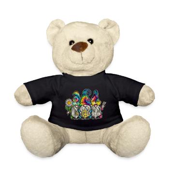 Hippie Gnomes Peace Tie Dye - Teddy - Schwarz - Vorne