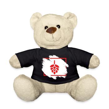 Beer Wine Whiskey Schnapps Alcohol - Teddy Bear - black - Front