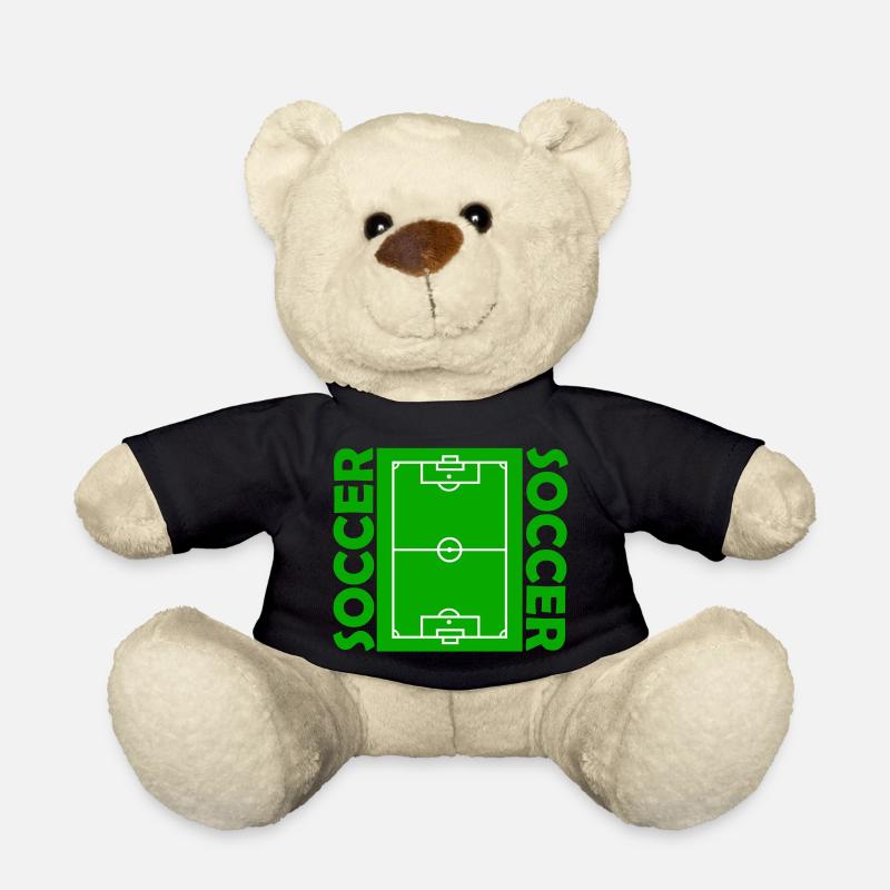 Fußballfeld - Teddy - Schwarz