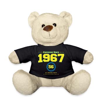 Awesome 1967 Shirt für Männer Frauen 56 Jahre alt 56. - Teddy - Schwarz - Vorne