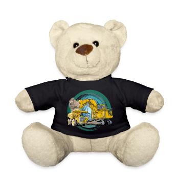 Monster Construction Equipment - Teddy Bear - black - Front