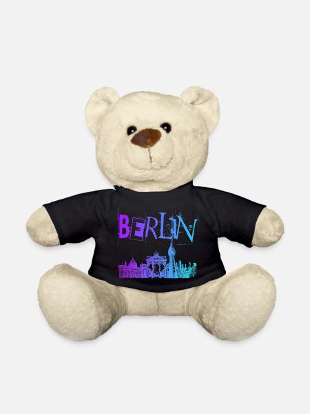 Berlin Skyline Panorama - Teddy - Schwarz