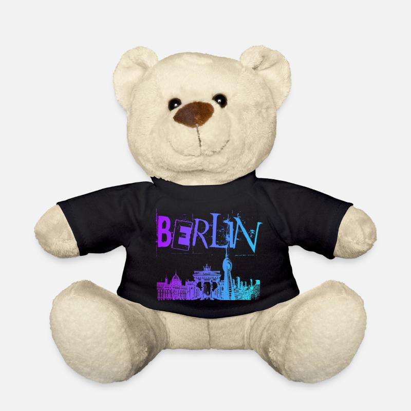 Berlin Skyline Panorama - Teddy - Schwarz