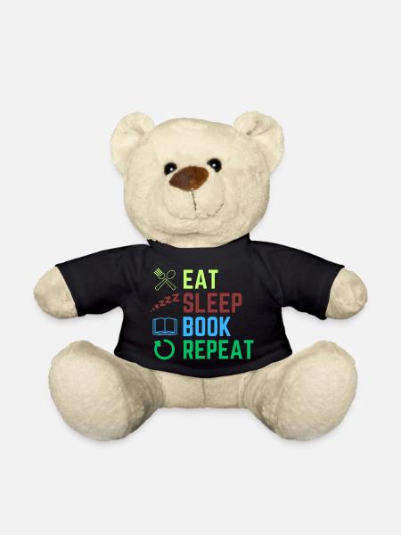 Manger le livre de sommeil répéter - Nounours - noir