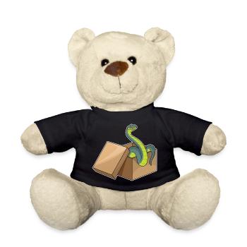 Schlange Karton - Teddy - Schwarz - Vorne