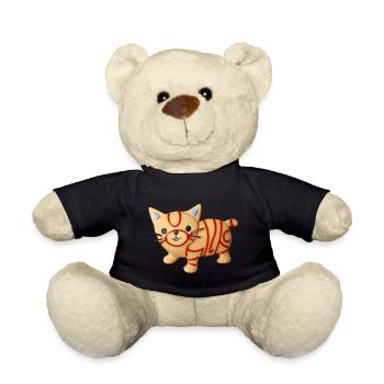 Dear nice cat - Teddy Bear - black - Front