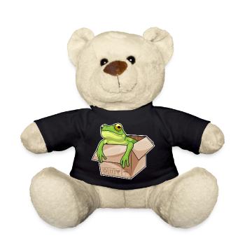 Carton grenouille - Nounours - noir - Devant