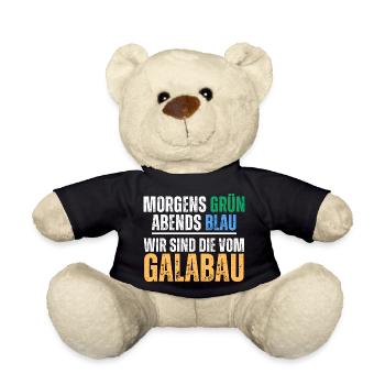 Gartenbau Landschaftsbau Galabau Spruch - Teddy - Schwarz - Vorne