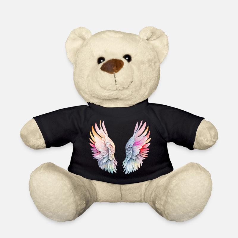 Angel s wings - Teddy Bear - black