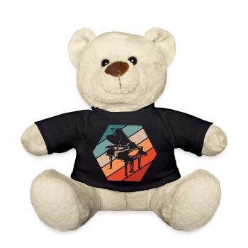Piano Music - Teddy Bear - black - Front
