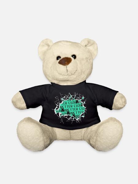 freundlich eisberg veganerin gegen tierquälerei - Teddy - Schwarz