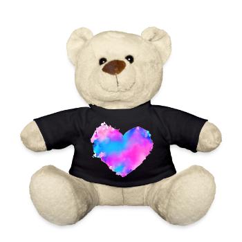 Fiançailles de mariage Saint-Valentin Love Fête des mères - Nounours - noir - Devant