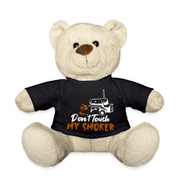 Don't Touch My Smoker Grilling BBQ Smoker - Teddy - Schwarz - Vorne