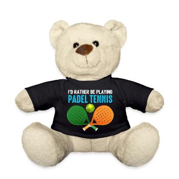 Padel Ich spiele lieber Padel-Tennis - Teddy - Schwarz - Vorne