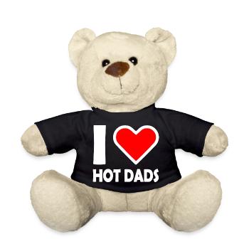 I love hot dads - Nounours - noir - Devant