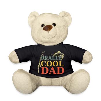 Pêche Vraiment cool papa vintage rétro - Nounours - noir - Devant