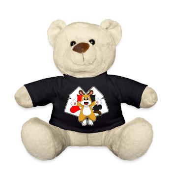 Hund Poker Pokerkarten - Teddy - Schwarz - Vorne