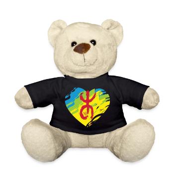Z Imazighen (Amazigh flag) - Teddy Bear - black - Front