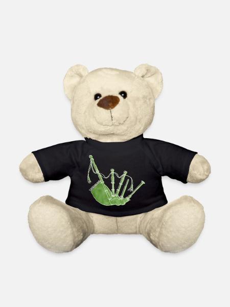 « Bagpipes », Boho Line Art Design, série « Music » - Nounours - noir