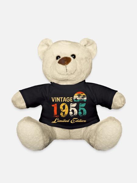 Vintage 1955 Limitierte Auflage Made in 1955 Geburtstag - Teddy - Schwarz