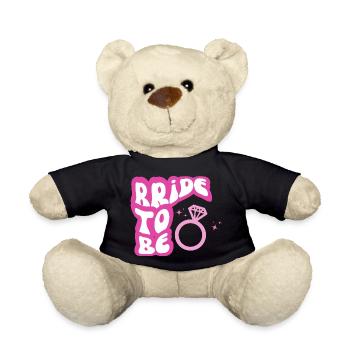 Braut soll rosa sein - Teddy - Schwarz - Vorne