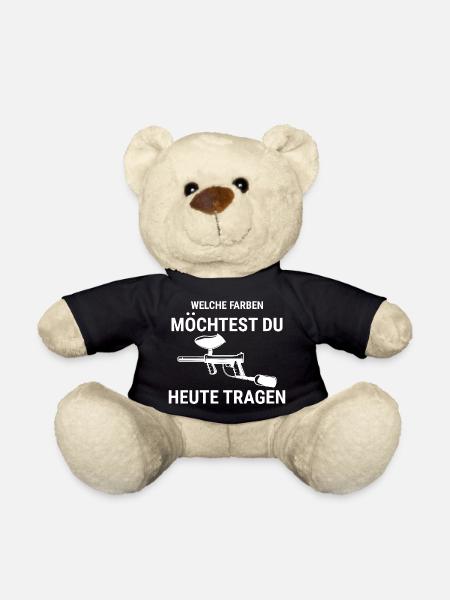 Paintball Airsoft - Teddy - Schwarz