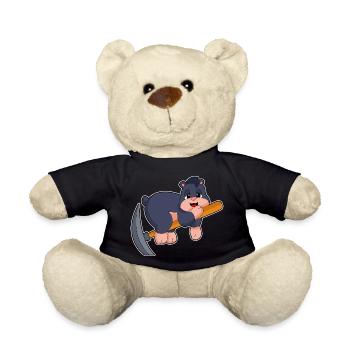 Maulwurf Bergarbeiter Spitzhacke Bergbau - Teddy - Schwarz - Vorne