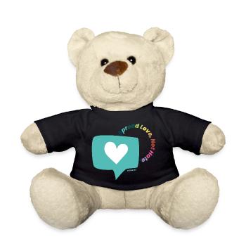 Spread Love, Not Hate. - Teddy - Schwarz - Vorne