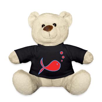 THANK YOU. THANKS. ANNIVERSARY. BIRTH. RETIREMENT. - Teddy Bear - black - Front