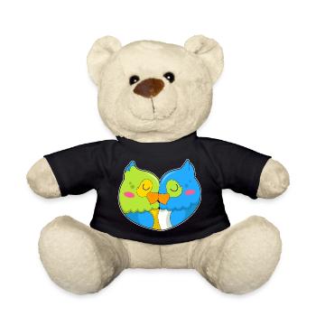Parrot Love - Teddy Bear - black - Front