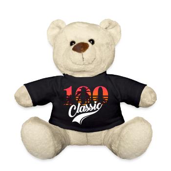 Vintage 100th Anniversary - Teddy Bear - black - Front