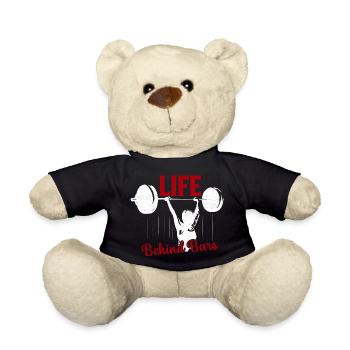Life Behind Bars Workout Training Weight Lifting - Teddy Bear - black - Front