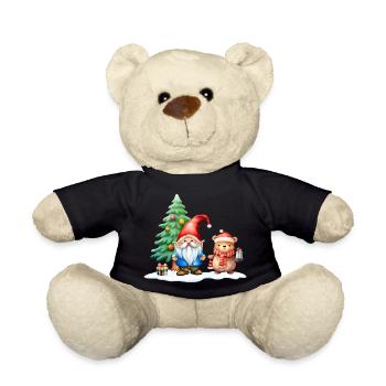 Imp Mats with his teddy bear - Teddy Bear - black - Front