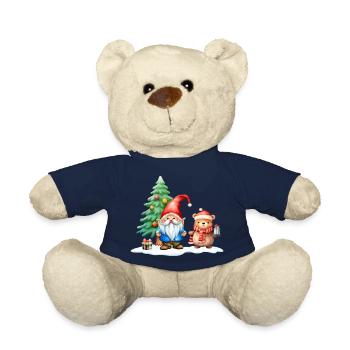 Imp Mats with his teddy bear - Teddy Bear - french navy - Front