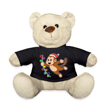 Affe Weihnachten Liane - Teddy - Schwarz - Vorne