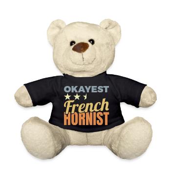 Average Horn Player - Teddy Bear - black - Front