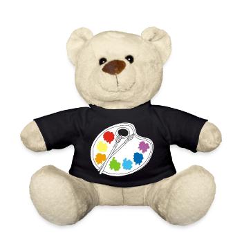 Artist (white) - Teddy Bear - black - Front