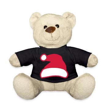 Weihnachtsmann - Teddy - Schwarz - Vorne