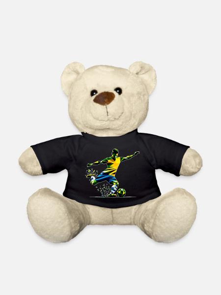 Soccer Brazil - Teddy Bear - black