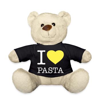 J’ADORE LES PÂTES - Nounours - noir - Devant