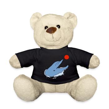 Dauphin avec balle - Nounours - noir - Devant